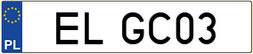 Truck License Plate